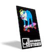 استیکر سگ اسکیتر | SKATER DOG