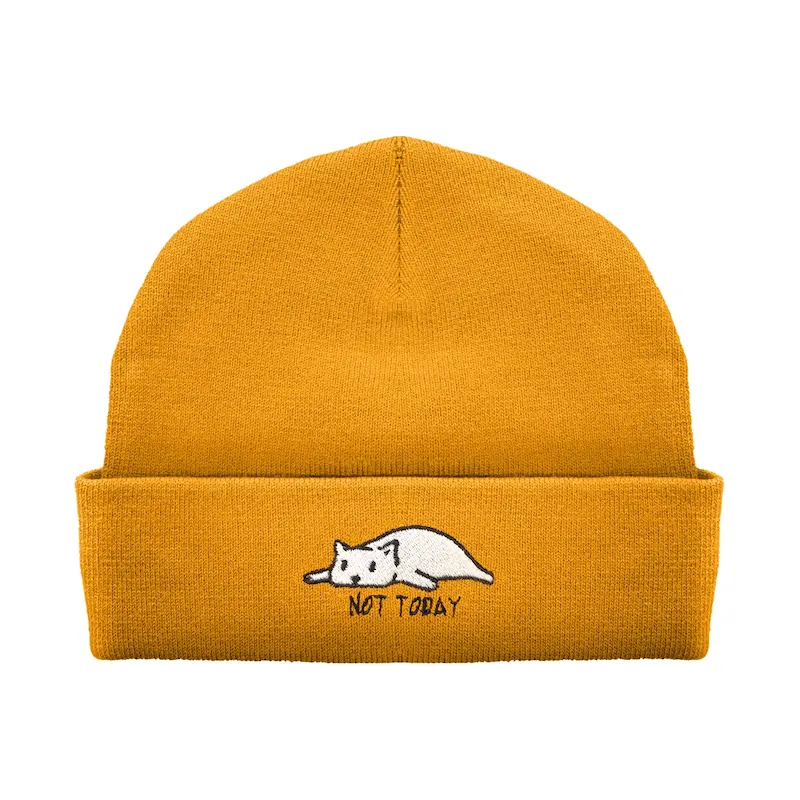 کلاه بافتنی طرح گربه | NOT TODAY