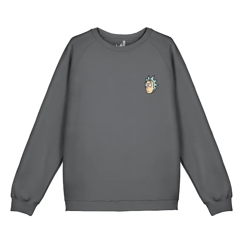 سویشرت رگلان گلدوزی طرح ریک | Rick
