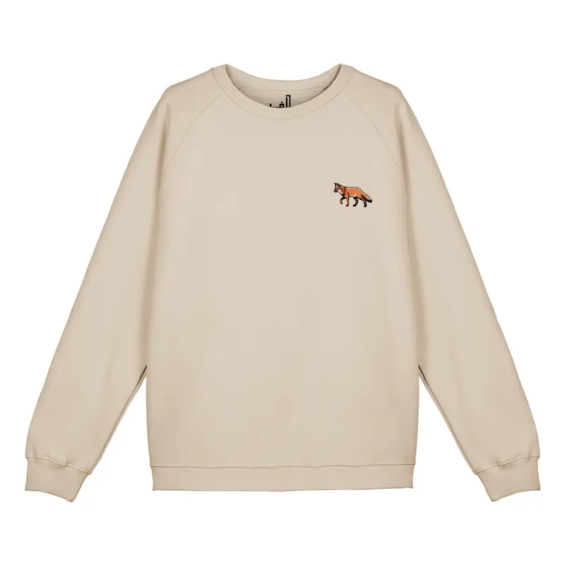 سویشرت رگلان گلدوزی طرح روباه | FOX