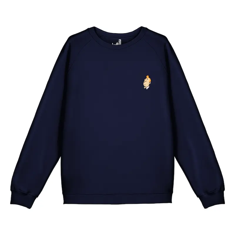 سویشرت رگلان گلدوزی طرح تن تن | TIN TIN