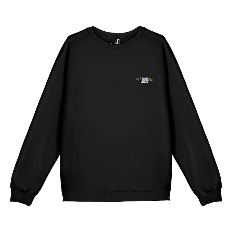 سویشرت رگلان گلدوزی طرح تمساح | ALIGATOR