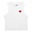 کراپ تاپ کشی گلدوزی طرح قلب پیکسلی | PIXELATED HEART