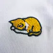 کراپ تاپ کشی گلدوزی طرح گربه نارنجی | ORANGE CAT