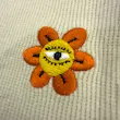 کراپ تاپ کشی گلدوزی طرح گل چشم دار | FLOWER WITH EYE