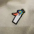 کراپ تاپ کشی گلدوزی طرح غاز | GOOSE