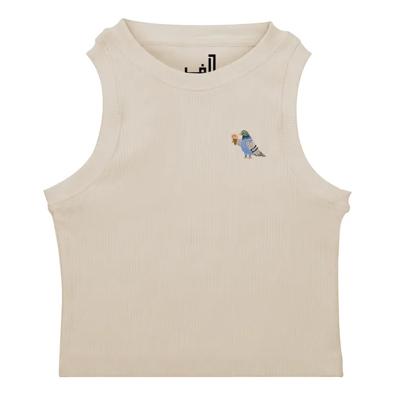 کراپ تاپ کشی گلدوزی طرح کبوتر | PIGEON