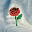 کراپ تاپ کشی گلدوزی طرح گل رز | ROSE