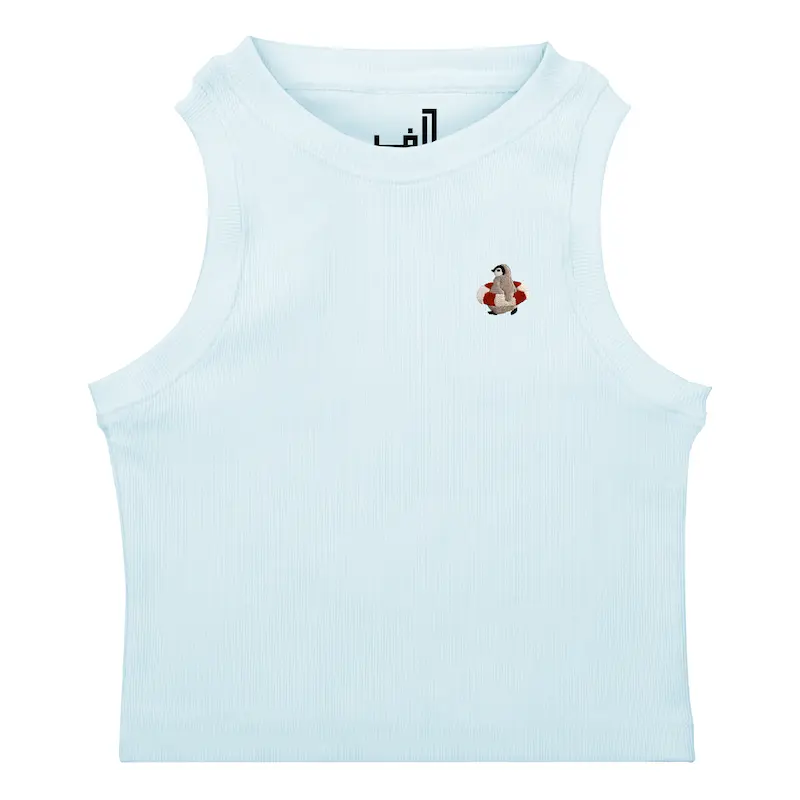 کراپ تاپ کشی گلدوزی طرح پنگوئن | PENGUIN