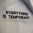تیشرت گلدوزی طرح همه چیز موقت هست | EVERYTHING IS TEMPORARY