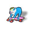 استیکر سگ اسکیتر | SKATER DOG