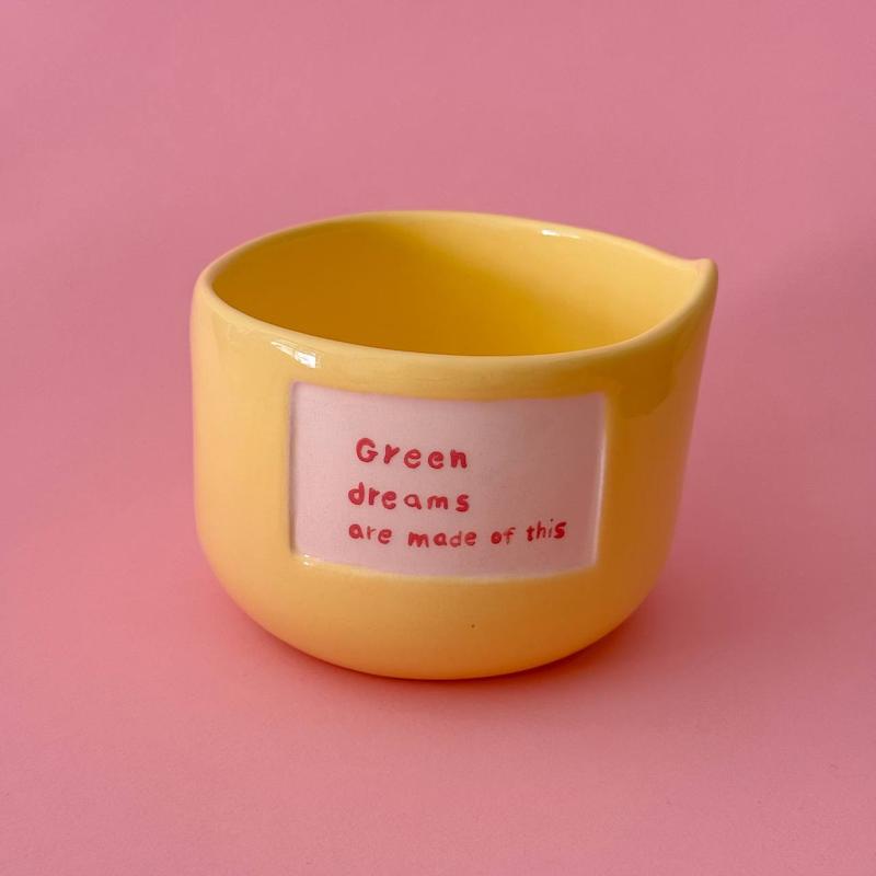 کاسه ماچای لیمویی