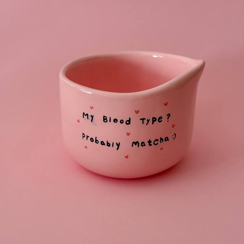 کاسه ماچای صورتی