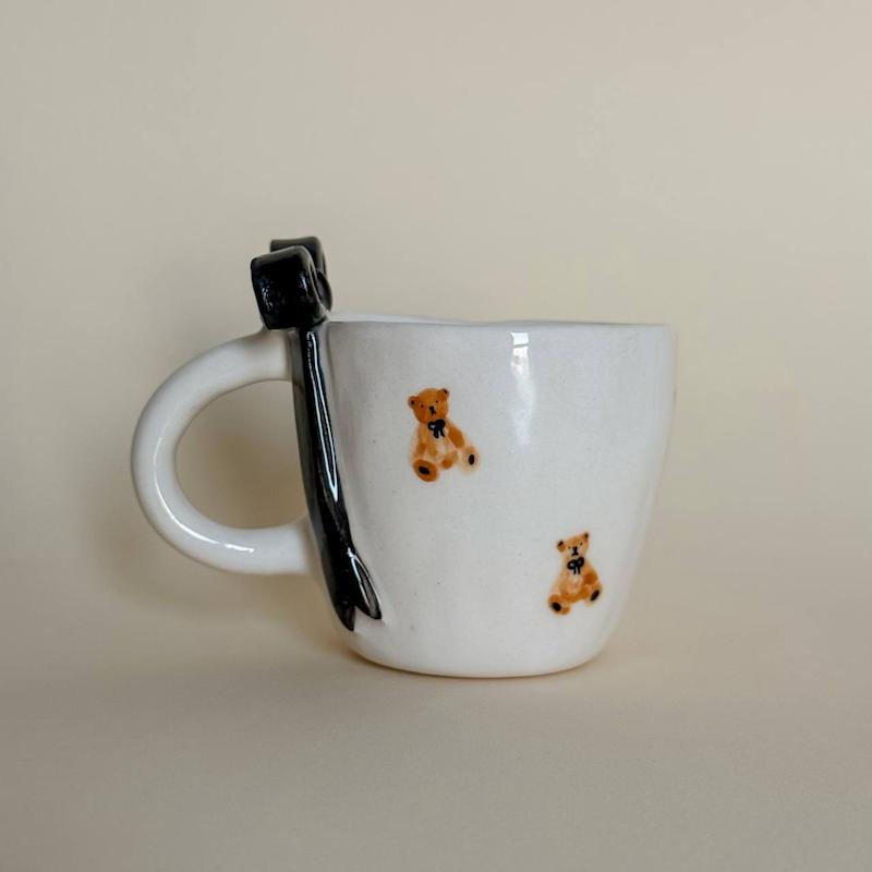 ماگ پاپیونی مشکی تدی