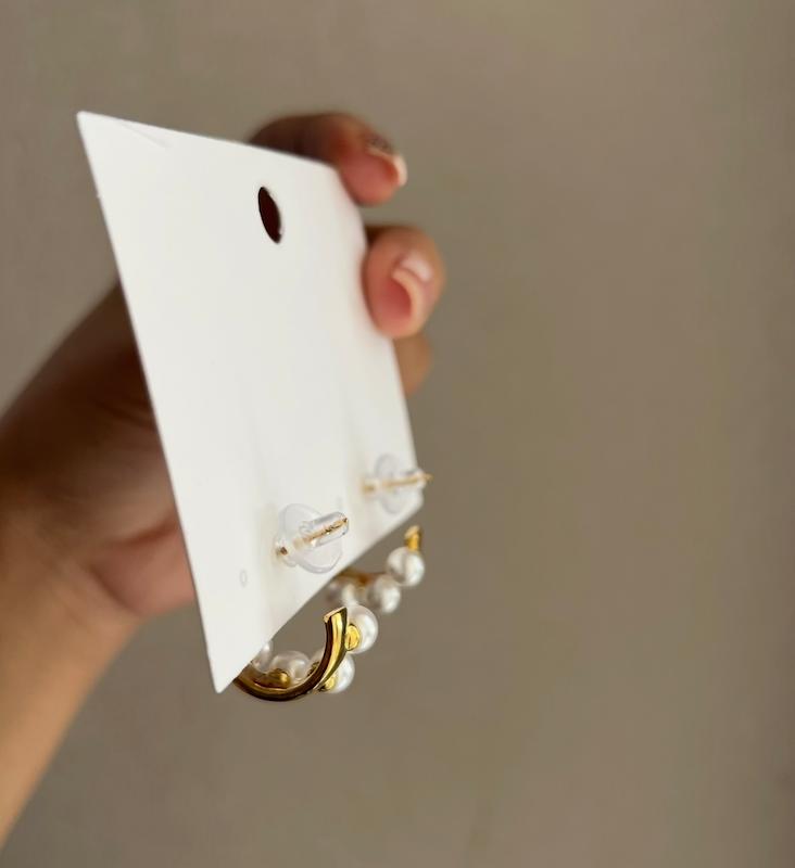 گوشواره حلقه ای مروارید 
