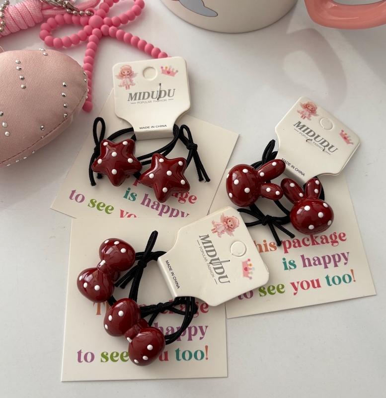 کش عروسکی جفتی خالدار 