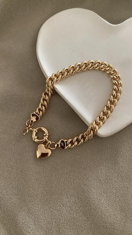 دستبند کارتی اویز قلب