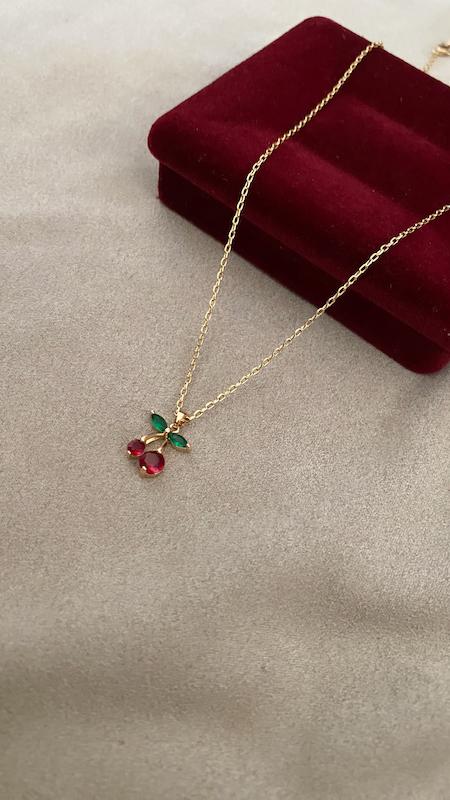 گردنبند گیلاس ژوپینگ🍒