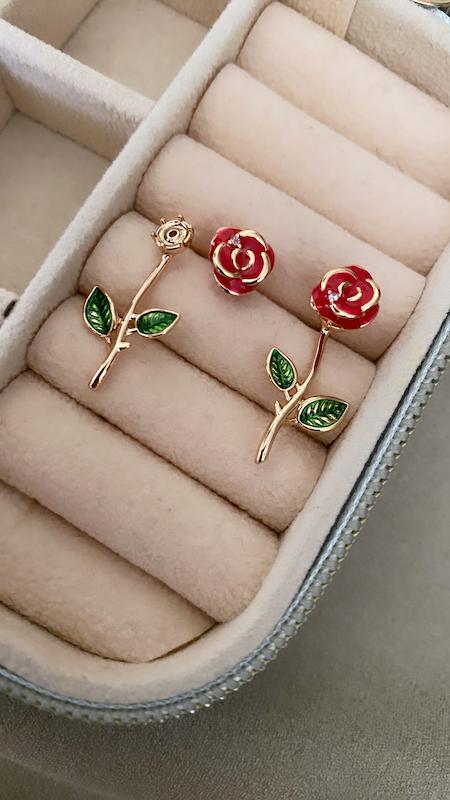 گوشواره گل رز ژوپینگ