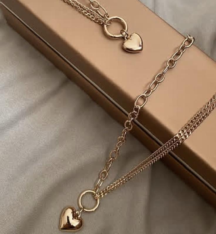 ست دستبند و گردنبند کارتی قلبی