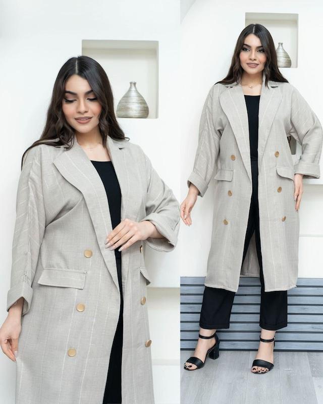 مانتو بلند یقه انگلیسی 