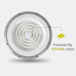 پروژکتور SMD آویز کارگاهی سوله‌ای 100 وات SMD تولید شده در OSRAM درجه حفاظت IP66 ضد آب LED 4M مدل فانتوم
