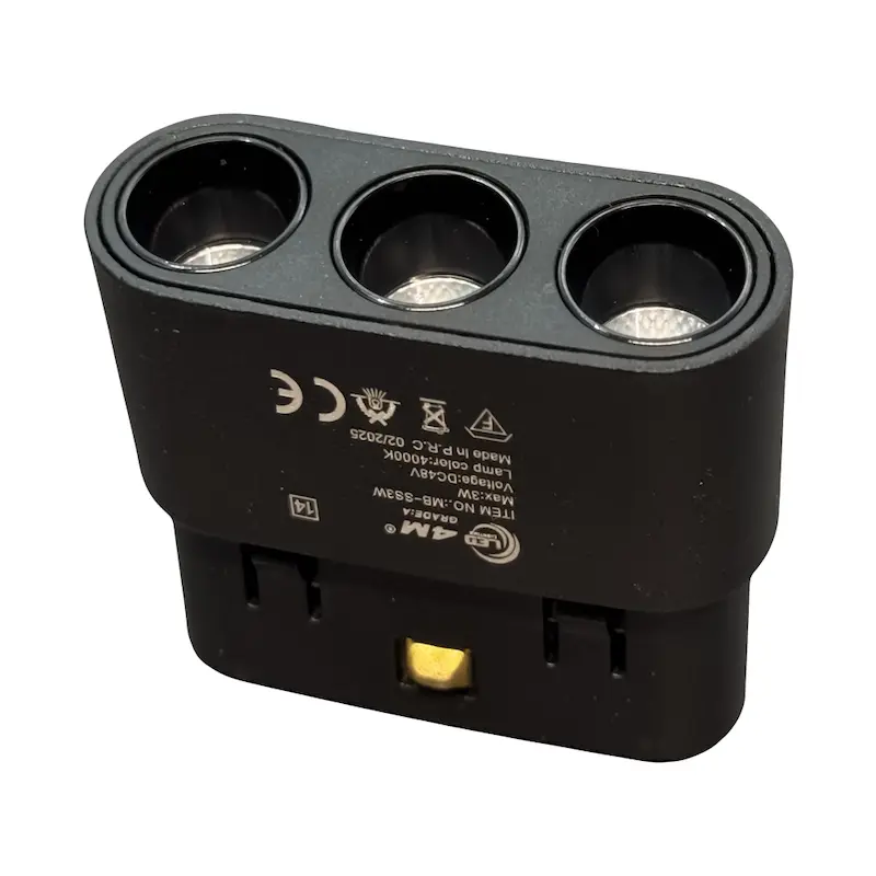 چراغ 3 وات کرو مگنتی COB سه قلو COB تولید شده در OSRAM به سفارش LED 4M دارای 3 سال ضمانت