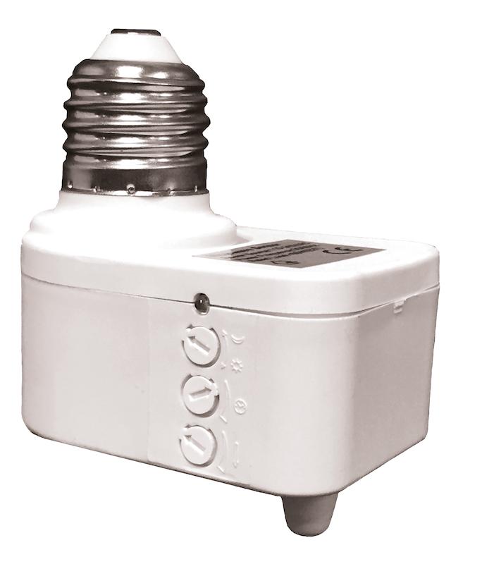 سنسور حرکتی سرپیچی آویز  MACROWAVE توان 60 وات  LED 4M شعاع دید 360 درجه فاصله دید 10 متر مدل سرپیچی آویز