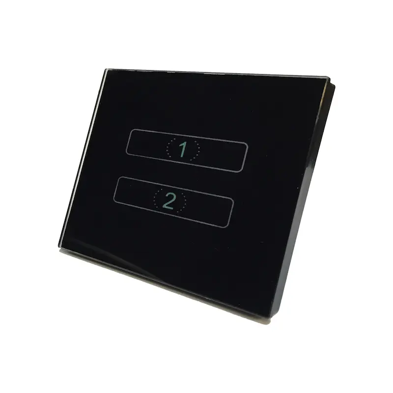 کلید دو پل لمسی سایز 88*88*58 میلی متر همراه با قوطی مخصوص LED 4M