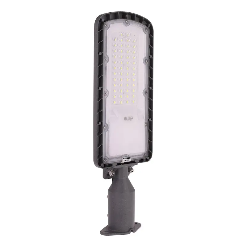 چراغ خیابانی پربازده 50 وات SMD LED افراتاب سری HE  مدل AF-SLR-50W درجه حفاظت ضد آب IP65 قطر لوله گیر 5.5 سانتی متر