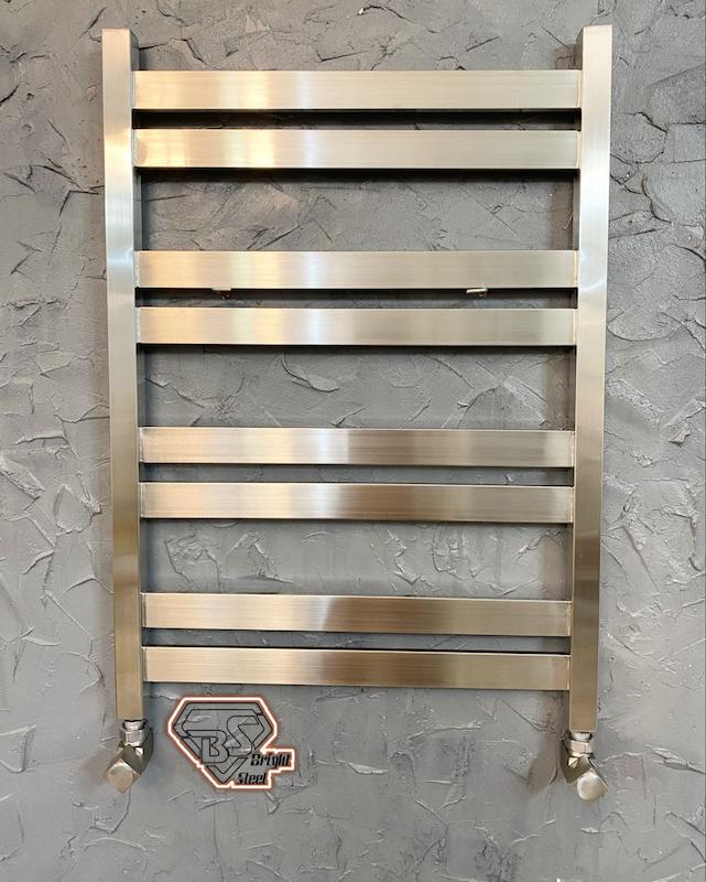 حوله خشک کن استیل 80cm برند برایت استیل 