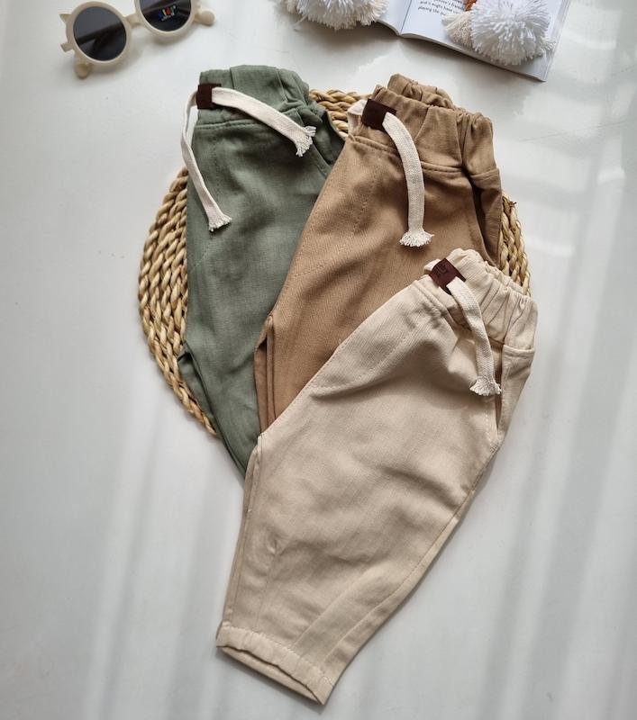 شلوار تک کتان ☘️ 