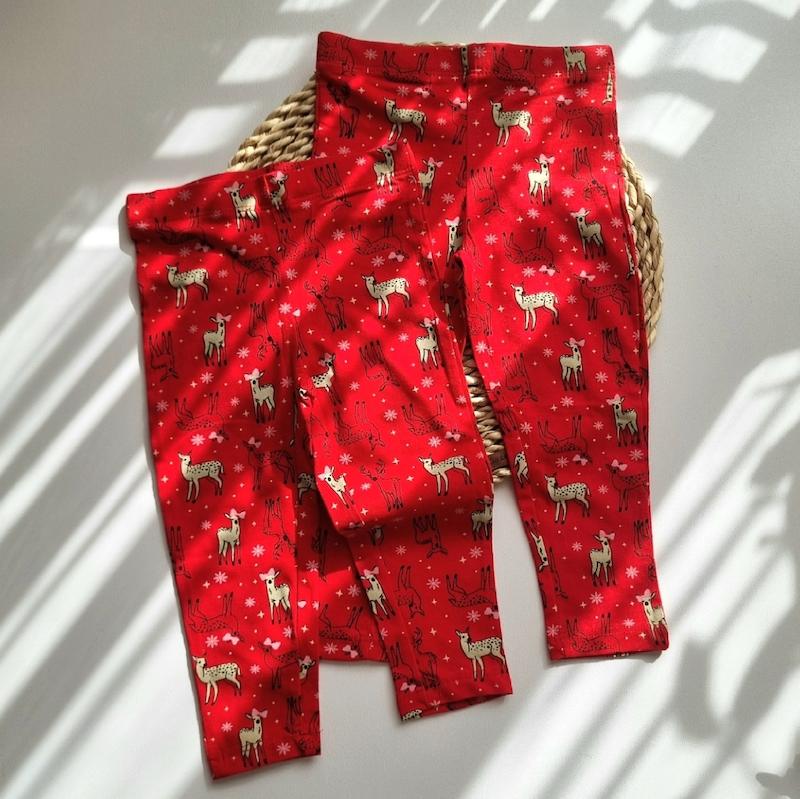 لگ (شلوار راحتی) نوزادی قرمز کد ۰۷۶