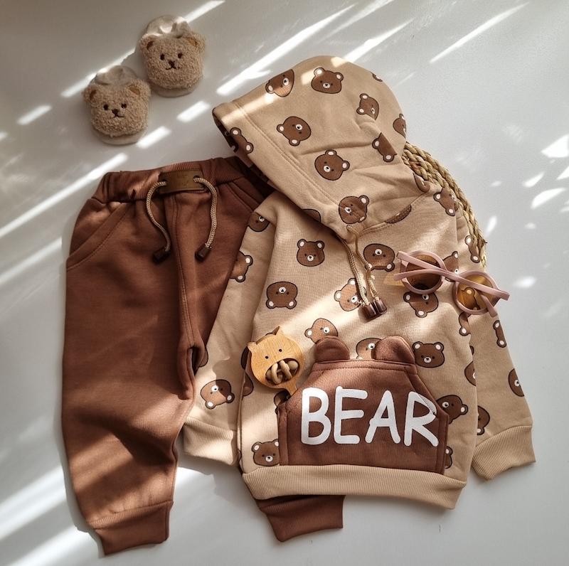 هودی شلوار تدی تو کرکی🐻🍂کد ۰۰۶۵