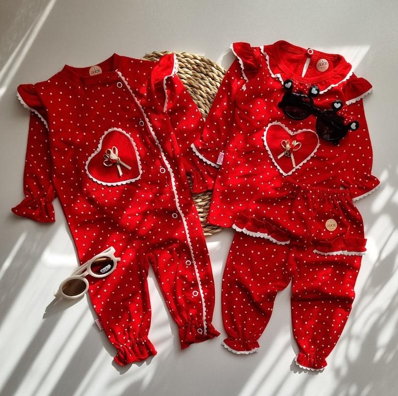 بلوز شلوار قلب ❤️  کد ۵۵۷۶