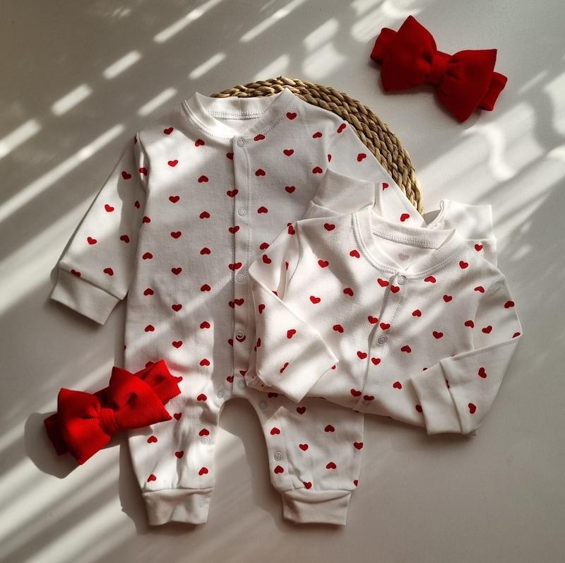 ست ۲تیکه سرهمی هدبند قلبی تمام دکمه کد ۵۰۸❤️‍🔥✨️