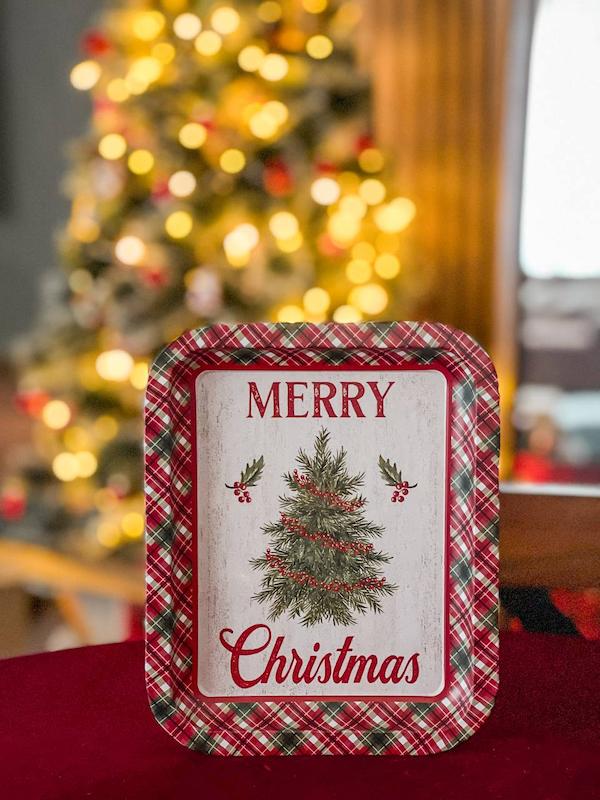 سینی مستطیلی کریسمسی