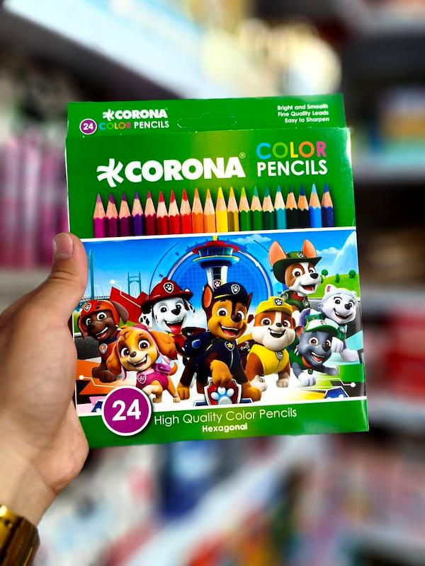 مداد رنگی 24 رنگ CORONA