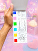 دفترچه آبرنگی 8 برگ کرومی به همراه قلمو🎨💜🖌️
