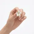 گوشواره دخترانه طرح گل کد  AKASH038