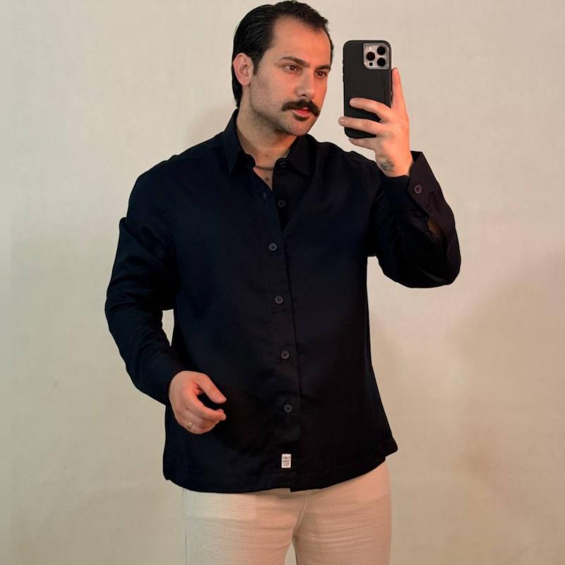 پیراهن آستین بلند تنسل