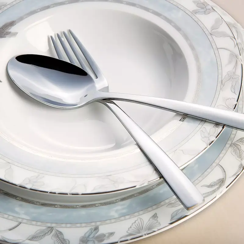 قاشق و چنگال غذاخوری ناب‌استیل مدل فلورانس