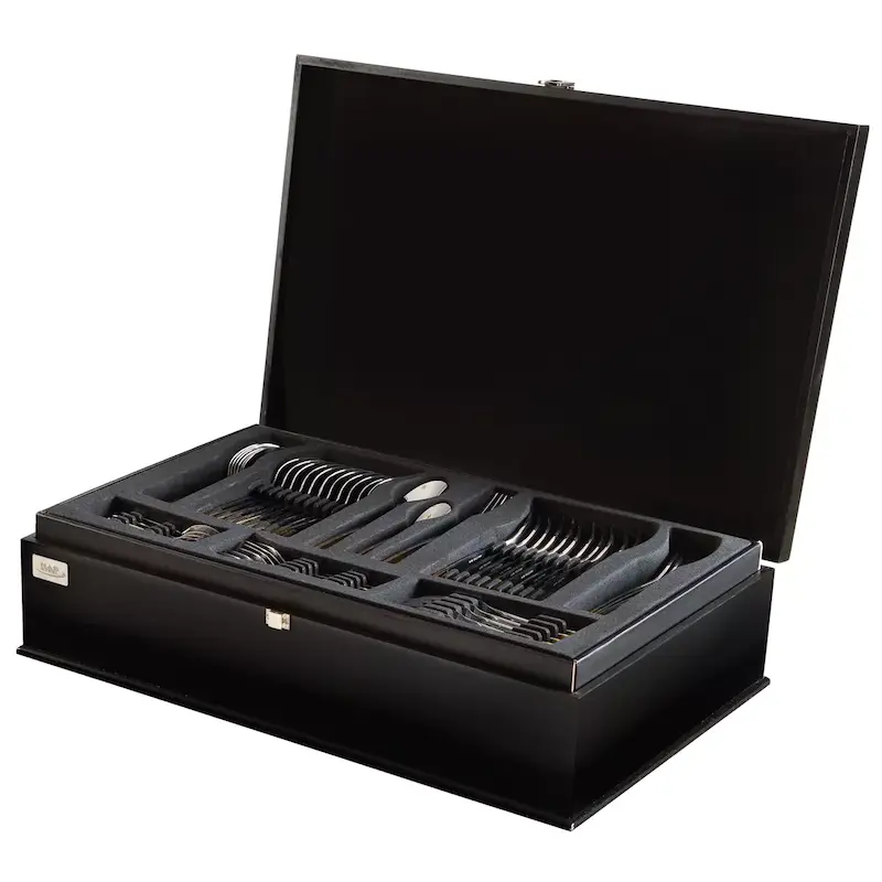 سرویس ۸۶ پارچه قاشق و چنگال ناب‌استیل مدل فلورانس