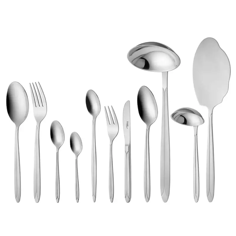 سرویس ۸۶ پارچه قاشق و چنگال ناب‌استیل مدل پالرمو