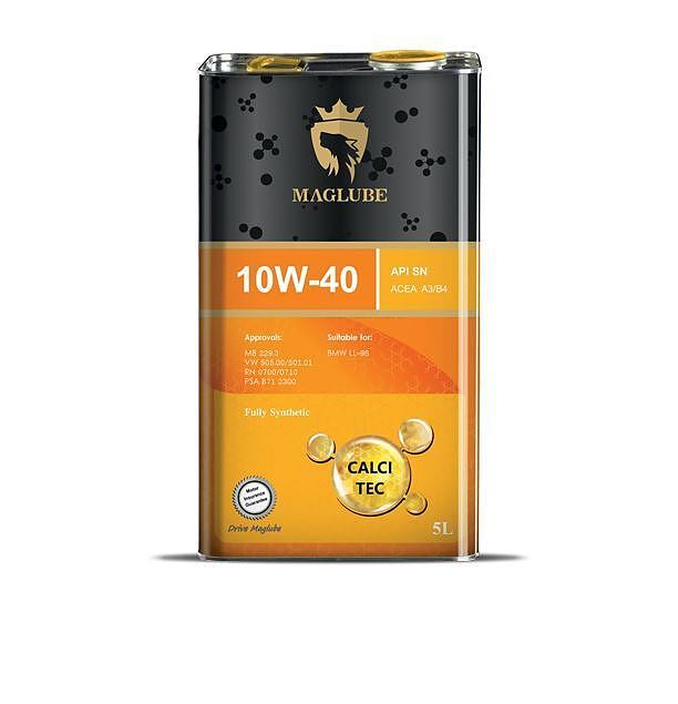 روغن موتور مگلوب کلسی تک 10W40 SN پنج لیتری فلزی