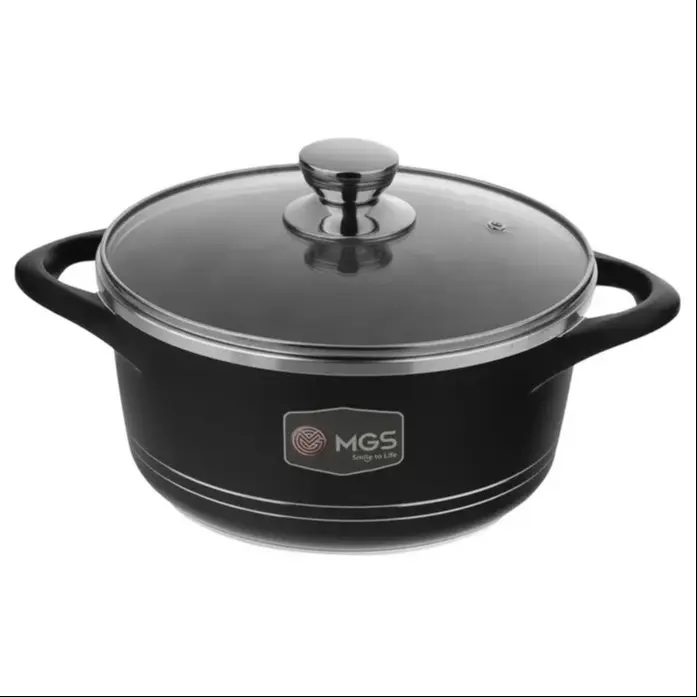  قابلمه تک  گرانیتی MGS طرح  ایتالیا سریB سایز 24 رنگ مشکی