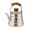کتری لوله ای قیطاسی2/5 لیتری مدل آریا کد 30607_استیل مات دستگیره طرح چوب