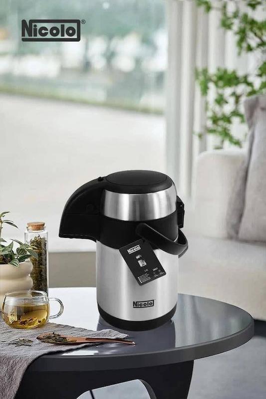 فلاسک پمپی استیل 2500 میل نیکولو Nicolo