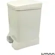 سطل آرام بند چهارگوش دوجداره 12 لیتر لیمون_در2 رنگ پر فروش طوسی و وانیلی