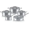 سرویس قابلمه  استیل لیزری 10 پارچه کد 3110 ام جی اس MGS (وارداتی) گارانتی شرکتی 